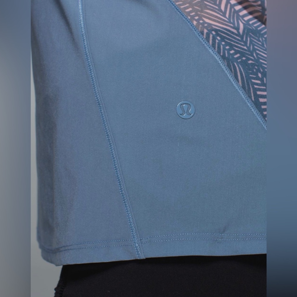 Lululemon Athletica Cool To Street Tank Blue Denim Size 8 - Picture 3 of 10
